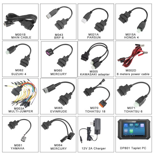 OBDSTAR MarineMaster A: Jet ski + B:Outboard Read/Clear Code, Data Flow, Freeze Frames, Action Test