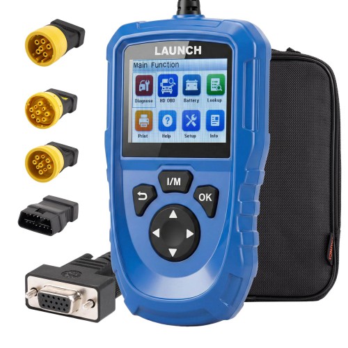 LAUNCH CR HD V2 Commercial Vehicle Standard Configuration Supports HD OBD & EOBD  Fast Fault Code Reading/Clearing, Battery Check