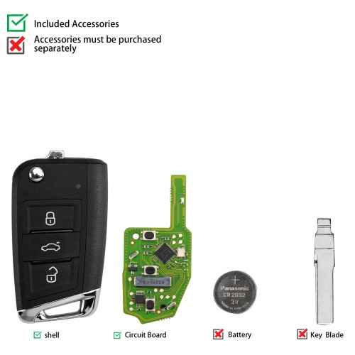 XHORSE XSDM04EN MQB Smart Key