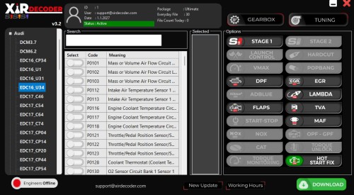 XirDecoder DTC - Chip Tuning - All Solutions Software Ultimate Version