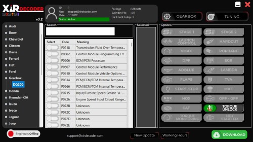 XirDecoder DTC - Chip Tuning - All Solutions Software Basic Version