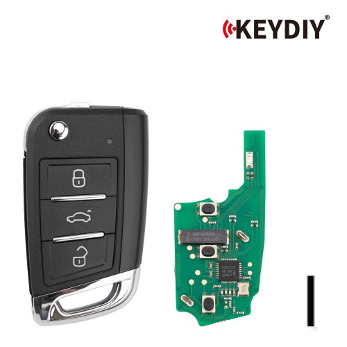 KEYDIY KD ZB15-3 Universal Smart Flip Remote Key 3 Buttons for VW Type 5pcs