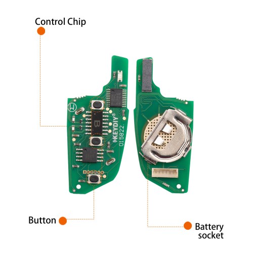 KEYDIY KD NB29-3 PCF Universal Flip Remote Key 3 Buttons for BMW Type 5PCS