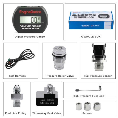 EngineDance Fuel Pump Plunger Leakage Tester Fits All Diesel Engines for Plunger Testing