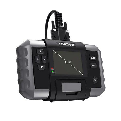 TOPDON BT600 Battery Tester for 12v Vehicles Batteries, With 3.5" Screen & Thermal Printer