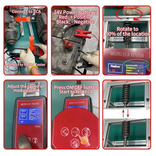 WOYO PL004 For Scania ECA Tester Electric Clutch Actuator Tester Tool Module Test Bench Repair Manual Offline Testing Tool