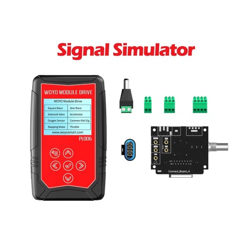 WOYO PL006 Automobile 12V Vehicle Injector Solenoid Valve Stepper Motor Auto Signal Simulator Ignition Coil Tester with Screen 4.5inch
