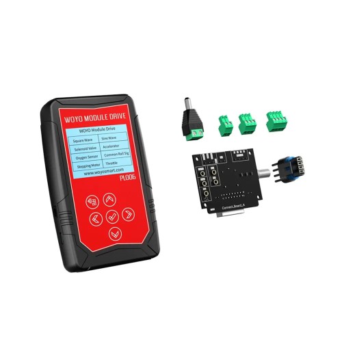 WOYO PL006 Automobile 12V Vehicle Injector Solenoid Valve Stepper Motor Auto Signal Simulator Ignition Coil Tester with Screen 4.5inch