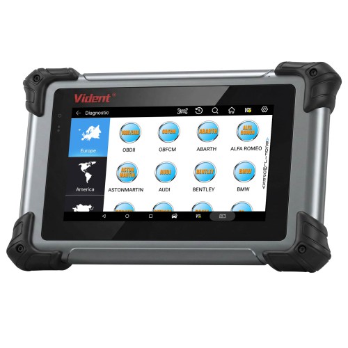 VIDENT iSmart800Pro BT Bluetooth Version Automotive Scan Tool, OBD2 Scanner, Supports Full System Diagnostics, Bi-Directional Test, 40+ Reset Services