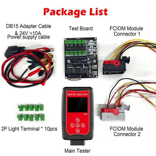 WOYO PL014 For Volvo FCIOM (Front Camera Interface Onboard Module) Tester Tool Module Bench Hardware In-the-Loop (HIL) Testing