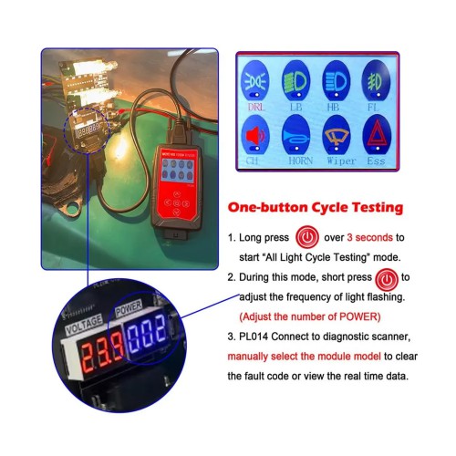 WOYO PL014 For Volvo FCIOM (Front Camera Interface Onboard Module) Tester Tool Module Bench Hardware In-the-Loop (HIL) Testing