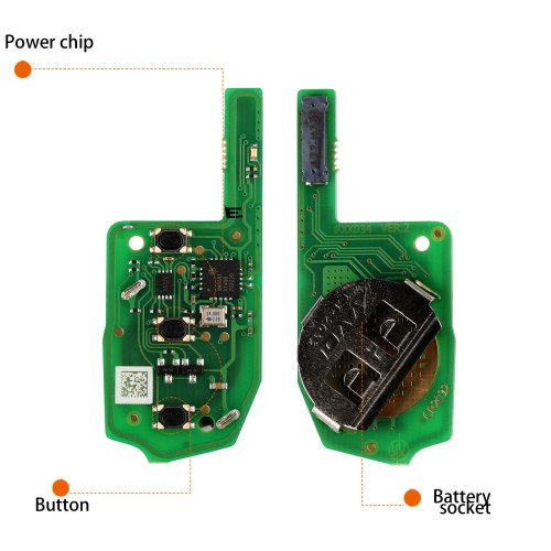 XHORSE XEDM01EN MQB Style Super Remote 3 Buttons 5pcs