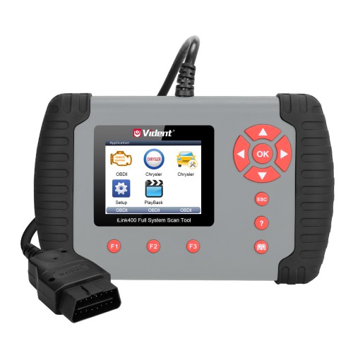 VIDENT iLink400 Full System Single Make Scan tool Supports ABS SRS EPB Regeneration Oil Reset Update Online