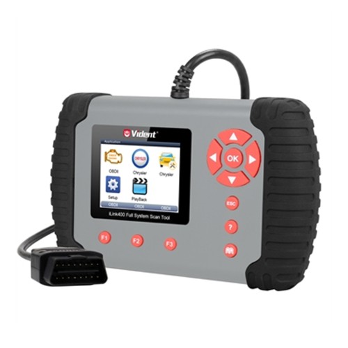 VIDENT iLink400 Full System Single Make Scan tool Supports ABS SRS EPB Regeneration Oil Reset Update Online
