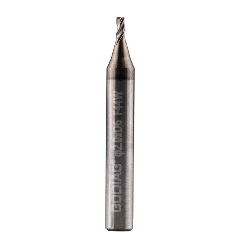 GODIAG F44W 2.0MM End Milling Cutter φ2.0xD6x45Lx3F For SILCA MATRIX PRO, MATRIX EVO, MATRIX SLX, MATRIX SX, MATRIX S 5PCS