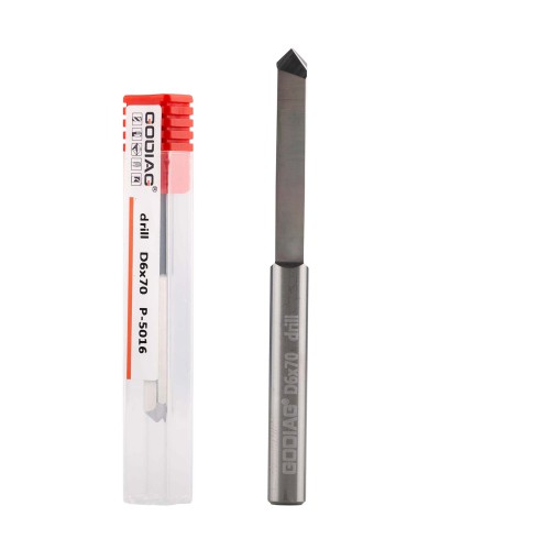 GODIAG 70MM Long Grinder Drill Bit D6x33x70 For Pistol Dills Used for Lock Cylinders & Safe Boxes Brass Locks