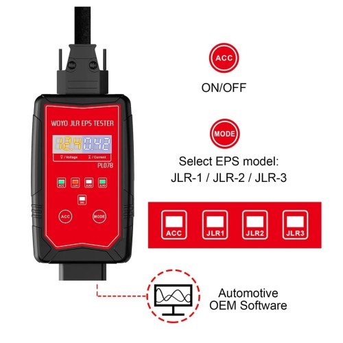 WOYO PL078 EPS Tester For Land Rover & For Jaguar Steering Wheel Motor Detector On Bench