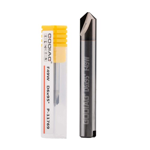 GODIAG F49W 95° Dimple Cutter φ6x95°x2T For SILCA MATRIX PRO, MATRIX EVO, MATRIX SLX, MATRIX SX, MATRIX S 5PCS