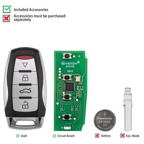 KEYDIY KD ZB64 Universal Smart Remote Key 4 Buttons