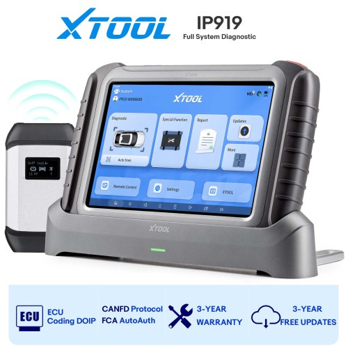 XTOOL IP919 Full System Diagnostic Support ECU Coding DOIP / CANFD Protocol & FCA AutoAuth