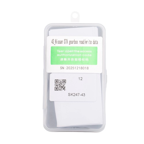 YANHUA ACDP Module 43: Nissan 07A Gearbox Read/Write Data