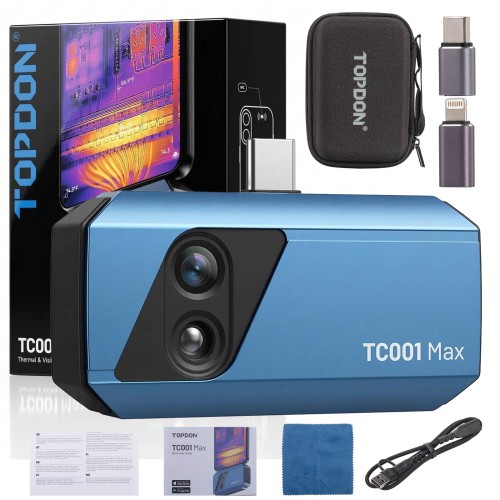 TOPDON TC001 Max Dual-Lens Thermal Imaging Camera for iOS Android & Windows Supports TopFix AI