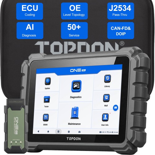 TOPDON ONE Lite Supports TopFix AI, 50+ Special Functions, ECU Coding, CAN-FD and DoIP Protocols