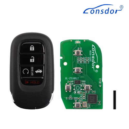 Lonsdor HD30-16 HD30 Smart Key 5 Buttons for Honda Supports ID46 ID47 ID4A