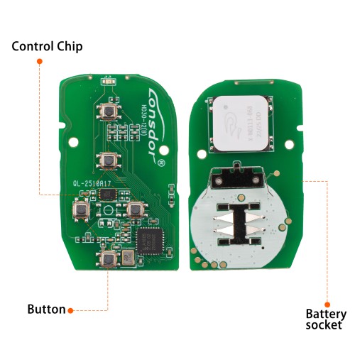 Lonsdor HD30-16 HD30 Smart Key 5 Buttons for Honda Supports ID46 ID47 ID4A