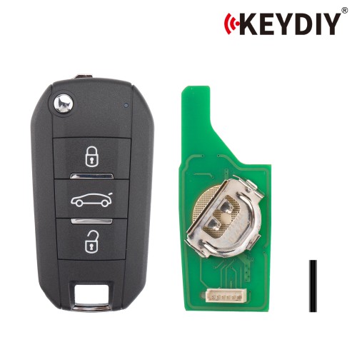 KEYDIY KD B47-3 Universal Flip Remote Key 3 Buttons for Peugeot Type 5PCS