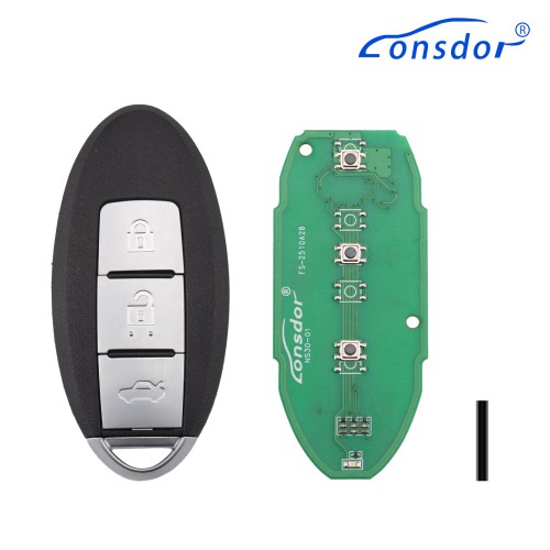Lonsdor NS30-0BNS30 for Nissan/Infiniti Smart Key 3 Buttons Supports ID46 ID47 ID4A