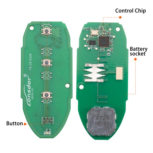 Lonsdor NS30-0BNS30 for Nissan/Infiniti Smart Key 3 Buttons Supports ID46 ID47 ID4A