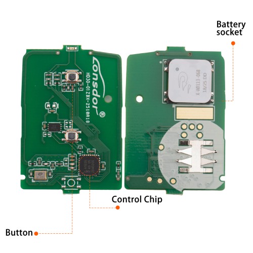 Lonsdor HD30-01 HD30 Smart Key 2 Buttons for Honda Supports ID46 ID47 ID4A