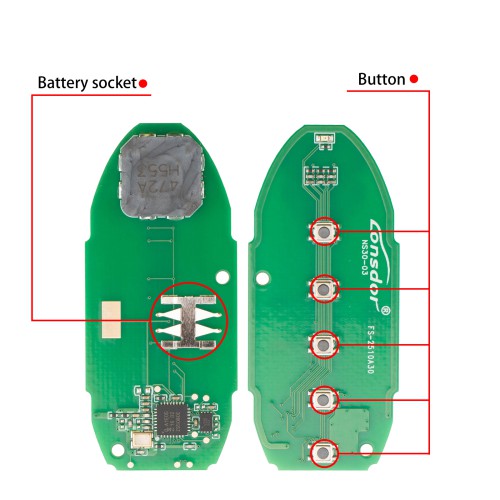 Lonsdor NS30-04NS30 for Nissan/Infiniti Smart Key 5 Buttons Supports ID46 ID47 ID4A