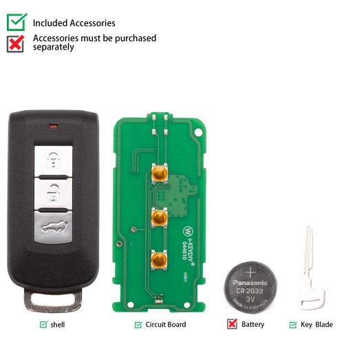 KEYDIY KD ZB65-3 Universal Smart Remote Key 3 Buttons