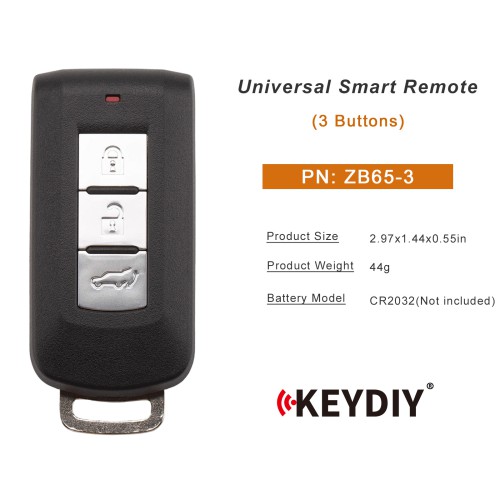 KEYDIY KD ZB65-3 Universal Smart Remote Key 3 Buttons