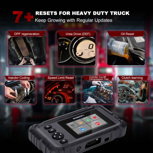LAUNCH CRP129 HD V2 Standard Configuration for Commercial Vehicles with 2 Years of Free Upgrades