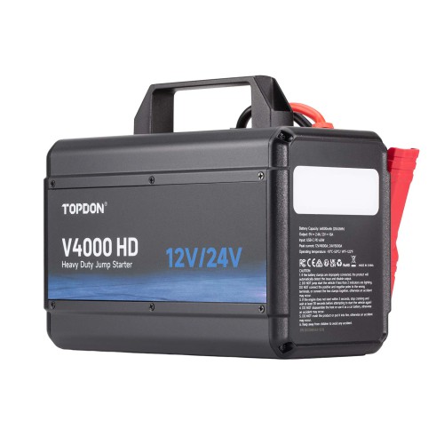 TOPDON V4000 HD 12V/24V 4000A Jump Starter