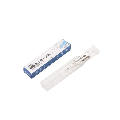 ABUDU TOY43AT Flat Milling Double Track 2-in-1 Opening and Decoding Tool, Tooth Depth (10-cut) IC CARD: 904