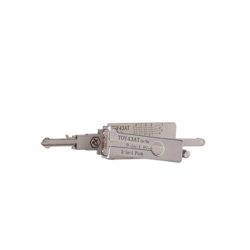 ABUDU TOY43AT Flat Milling Double Track 2-in-1 Opening and Decoding Tool, Tooth Depth (10-cut) IC CARD: 904