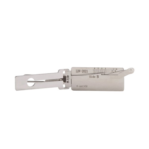LISHI LDV-2021 End Milling Tool 2-in-1 Pick & Decoder for 2021 Great Wall, V80 Door Locks