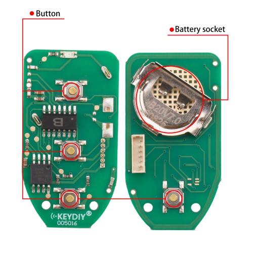 KEYDIY KD B20-4 Universal Remote Key 3+1 Buttons for Hyundai Azera Type 5PCS