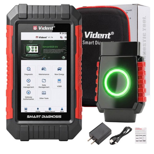 VIDENT G5 Supports 7 Special Functions, Oil Service, EPB, ABS Bleeding,AF, ADBlue, Battery Configuration with Lifetime Free Update