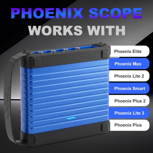 TOPDON Phoenix Scope 4 Channel Oscilloscope with Accessories Works with Phoenix Tools