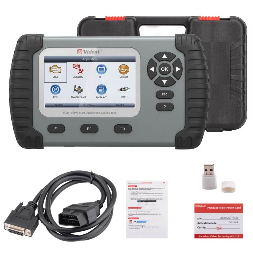 VIDENT iAuto 702 Pro Multi-applicaton Service Scanner Support ABS/SRS/EPB With 19 Maintenances 3 Years Free Update Online
