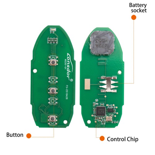 Lonsdor NS30-01 for Nissan/Infiniti Smart Key 3 Buttons Supports ID46 ID47 ID4A
