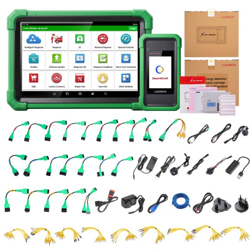 LAUNCH X-431 PRO3S+ EV Diagnose Tool for EV Diagnostics & Battery Pack Analysis Supports Topology 40+ Service Functions CAN FD DoIP