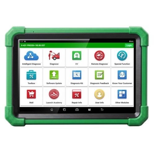 LAUNCH X-431 PRO3S+ EV Diagnose Tool for EV Diagnostics & Battery Pack Analysis Supports Topology 40+ Service Functions CAN FD DoIP