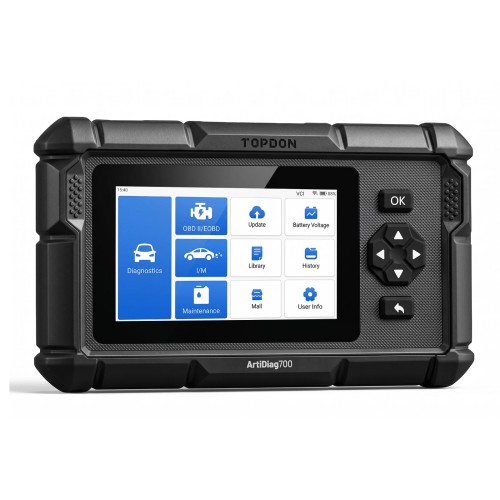 TOPDON ArtiDiag700 Supports Full-system Diagnostic, 15 Reset Services, AutoVIN, Real-time Data Streaming
