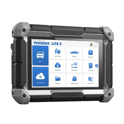 TOPDON Phoenix Lite3 OE-Level Scan Tool, 35 Service Functions, 8", Bi-Directional Controls, CANFD